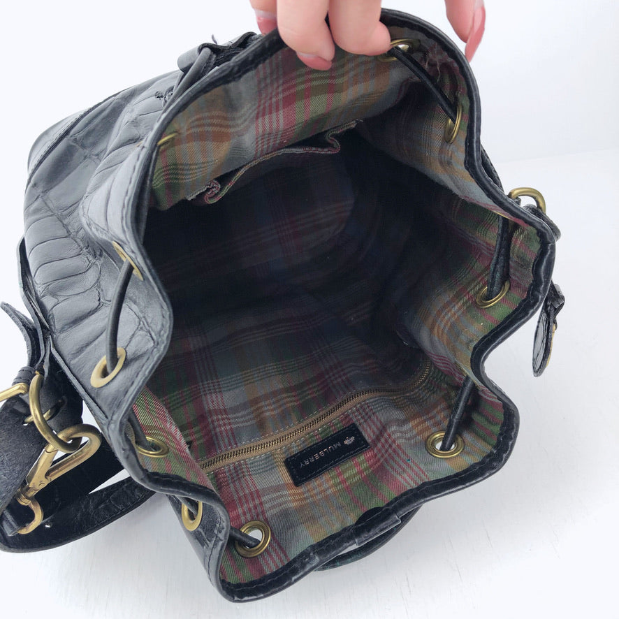 Mulberry Bucket Bag/Taske - Ældre Model Sort