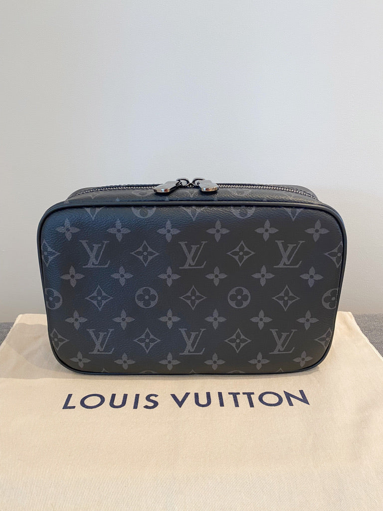 Louis Vuitton Toiletry Bag GM Monogram Eclipse Preloved Copenhagen